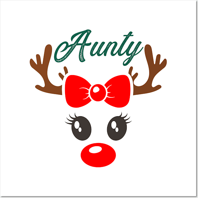 Aunty Reindeer Antlers Wall Art by Horskarr